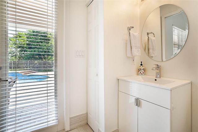 bathroom featuring vanity