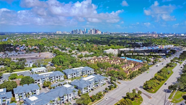 bird's eye view with a residential view