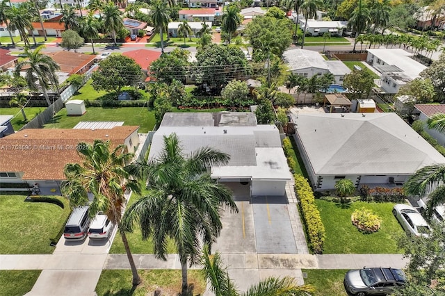 814 NE 4th St, Hallandale Beach, FL 33009 - bird's eye view featuring a residential view