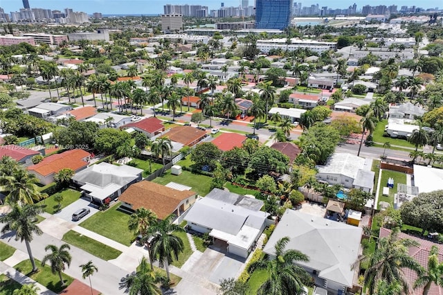 814 NE 4th St, Hallandale Beach, FL 33009 - aerial view featuring a view of city and a residential view