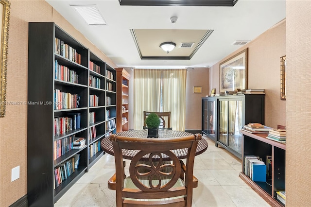 interior space featuring visible vents