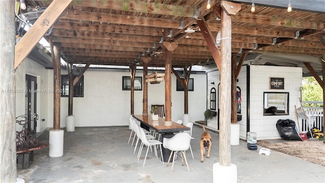 view of patio / terrace featuring outdoor dining area