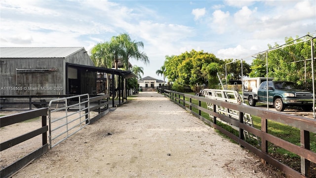 view of stable