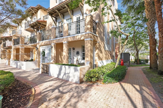 view of front of home featuring stucco siding