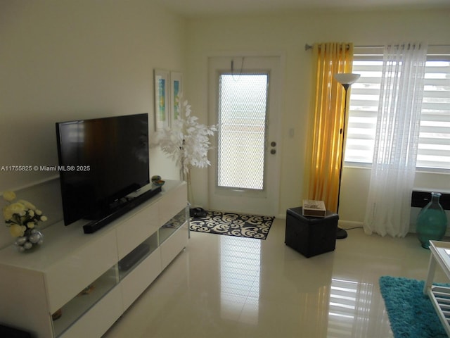 living room with a healthy amount of sunlight