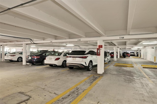 view of parking deck