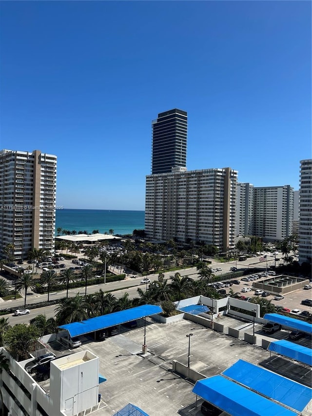 water view featuring a city view