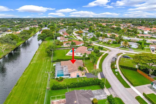 8790 SW 84th St, Miami, FL 33173 - bird's eye view featuring a water view
