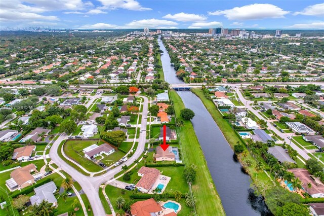 8790 SW 84th St, Miami, FL 33173 - aerial view with a water view