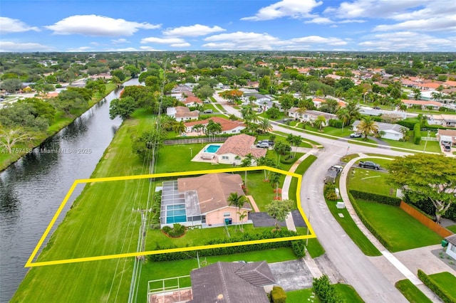 8790 SW 84th St, Miami, FL 33173 - aerial view with a water view and a residential view