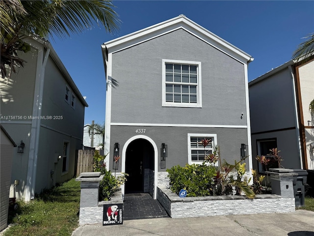 view of front of property with stucco siding