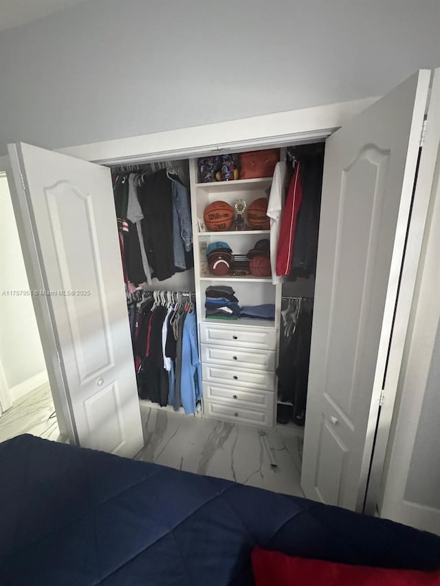 view of closet