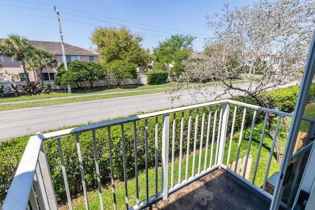 view of balcony