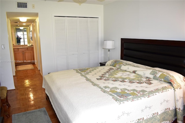 3970 Oaks Clubhouse Dr Unit 307, Pompano Beach, FL 33069 - bedroom featuring a closet