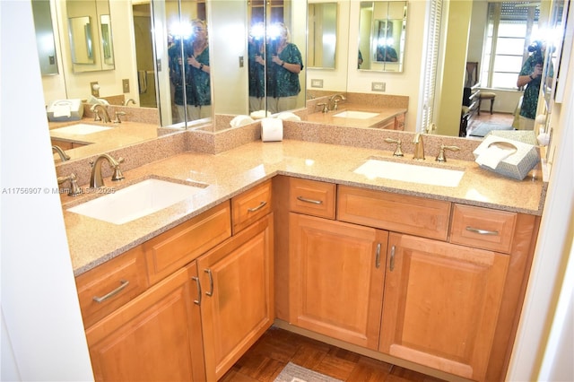 3970 Oaks Clubhouse Dr Unit 307, Pompano Beach, FL 33069 - bathroom with double vanity