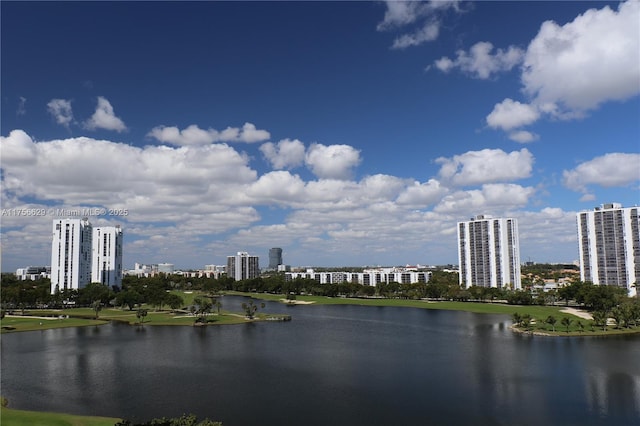 20000 E Country Club Dr Unit 1016, Aventura, FL 33180 - view of water feature featuring a view of city