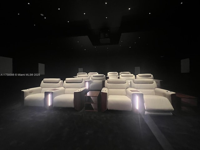 view of home theater room