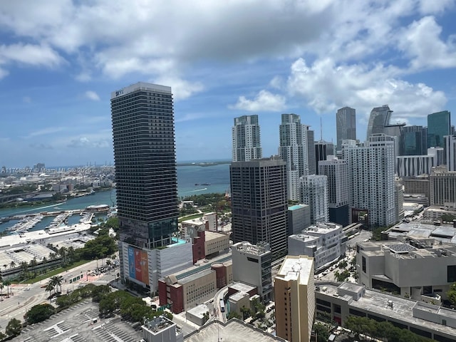 view of city featuring a water view