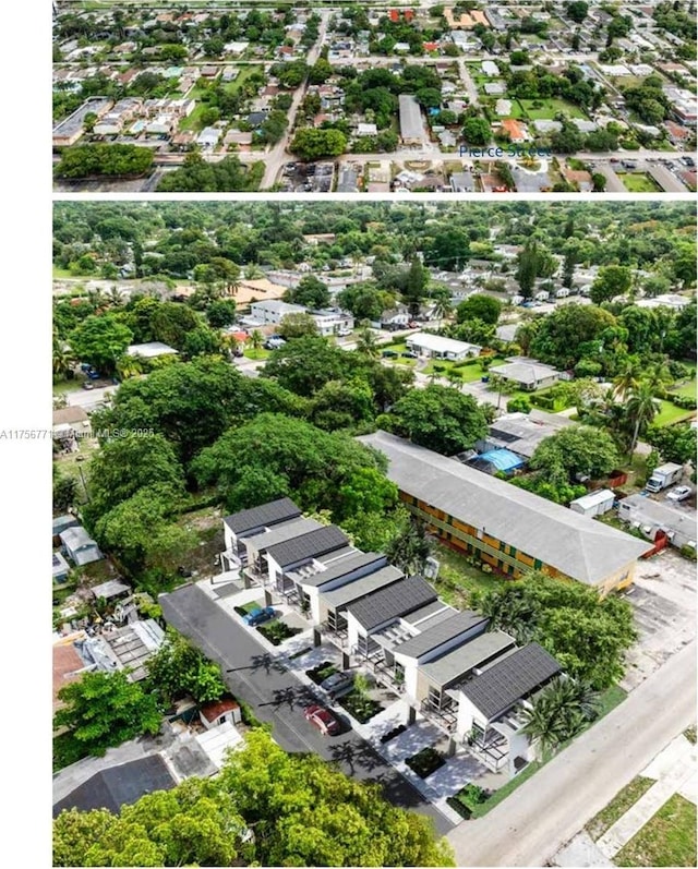 bird's eye view featuring a residential view