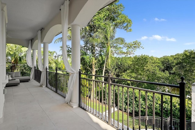 view of balcony