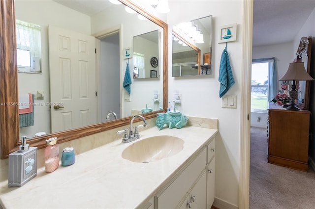 bathroom with vanity