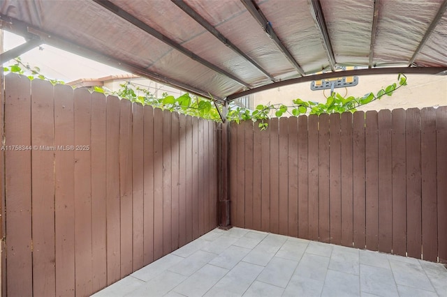 view of patio / terrace with fence