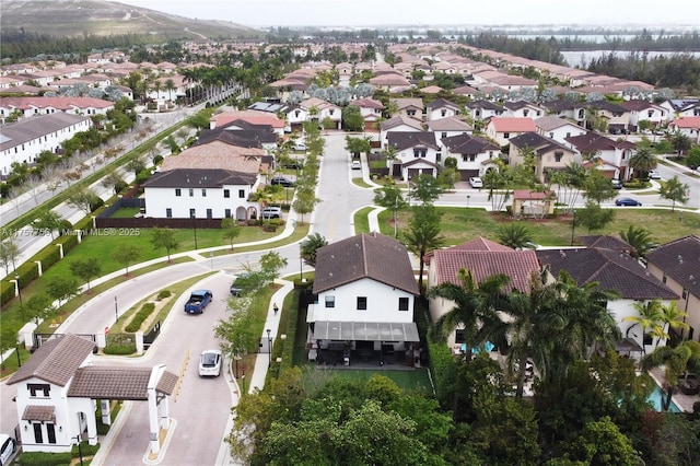 drone / aerial view featuring a residential view