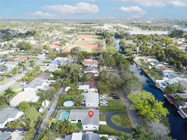 1116 N 31st Ave, Hollywood, FL 33021 - aerial view of property's location with a nearby body of water and nearby suburban area