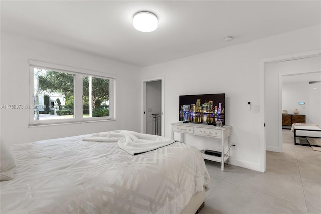 bedroom with baseboards