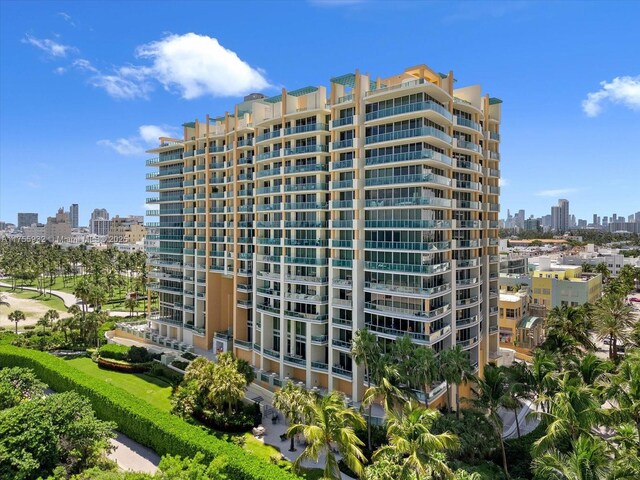 view of property with a city view