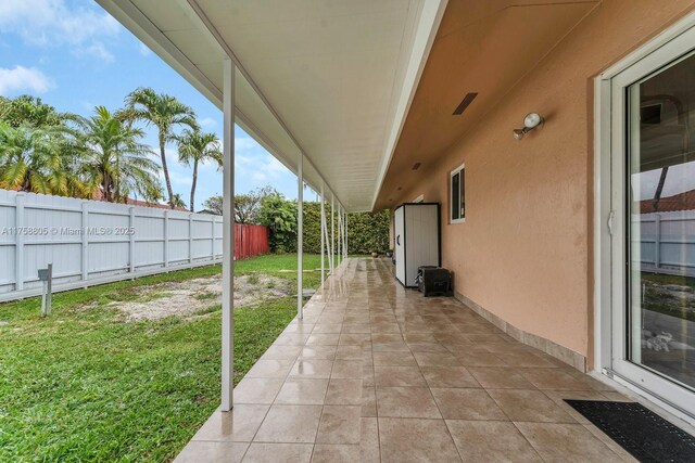 view of patio / terrace featuring a fenced backyard