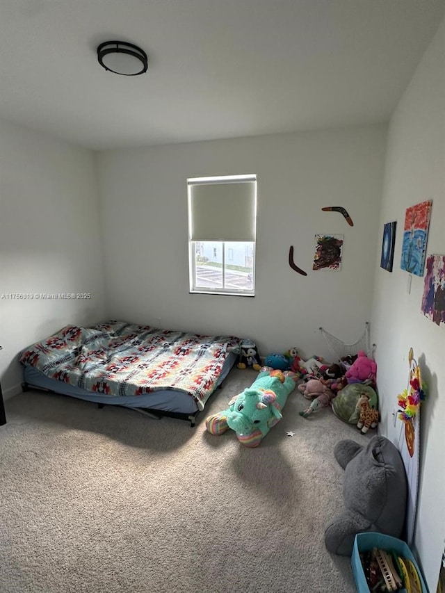 bedroom with carpet floors