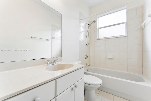 5220 SW 139th Ter, Miramar, FL 33027 - full bath featuring vanity, bathing tub / shower combination, and tile patterned flooring