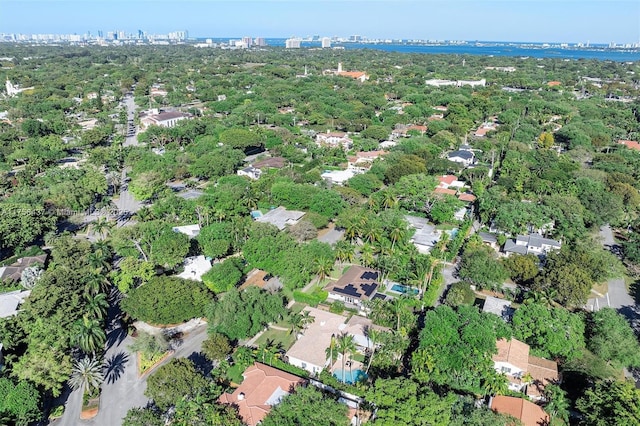 bird's eye view featuring a city view