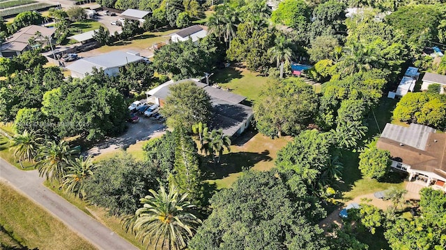 drone / aerial view featuring a residential view