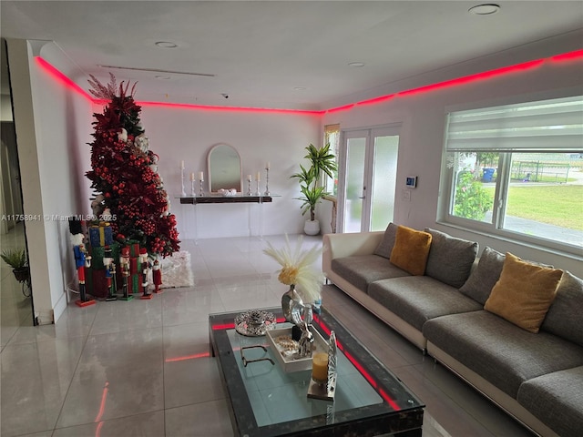 17890 SW 264th St, Homestead, FL 33031 - tiled living room featuring recessed lighting