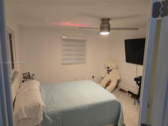 17890 SW 264th St, Homestead, FL 33031 - tiled bedroom featuring ceiling fan