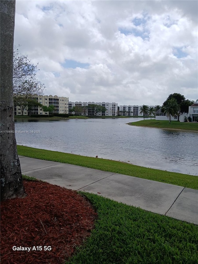 view of water feature