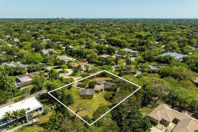 aerial view with a view of trees