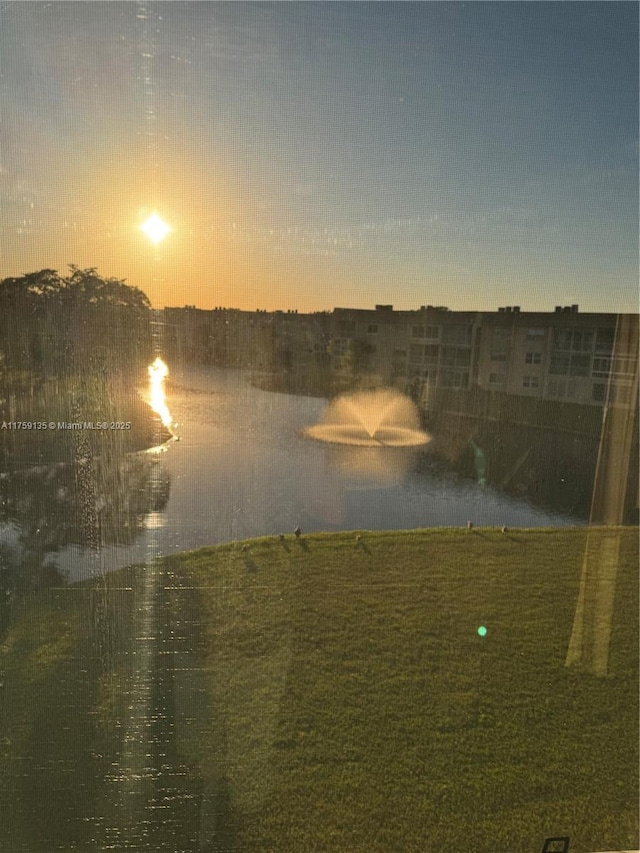 view of water feature