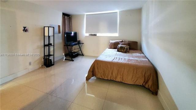 view of tiled bedroom