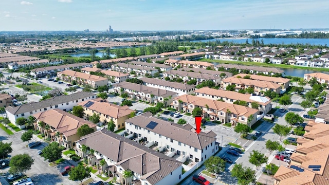 9399 W 33rd Ln # 1, Hialeah, FL 33018 - birds eye view of property with a residential view and a water view