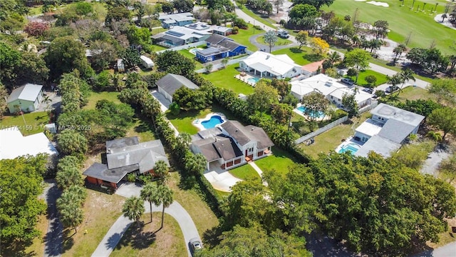 bird's eye view featuring a residential view