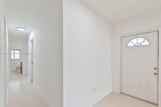 entrance foyer with baseboards