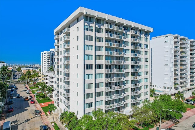 view of property with a city view