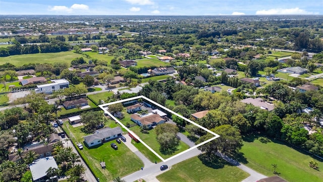 bird's eye view featuring a residential view