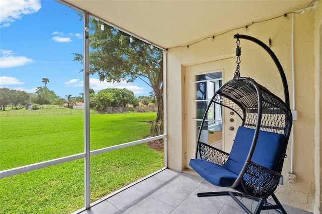 view of sunroom / solarium