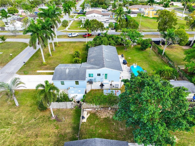 bird's eye view featuring a residential view