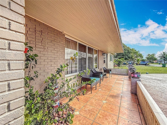 view of patio / terrace featuring a porch