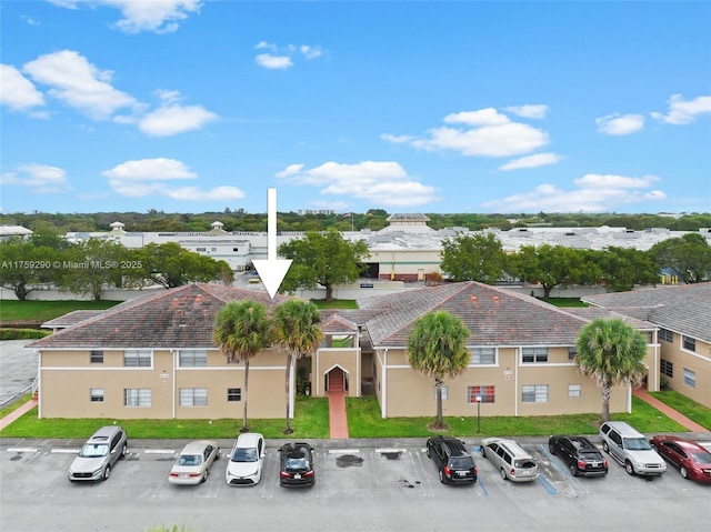view from above of property